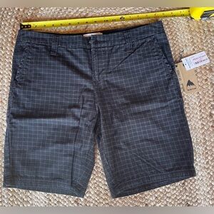 Burton Women’s Walker Shorts, NWT, Size 29/9, Black Pattern, MSRP $44
